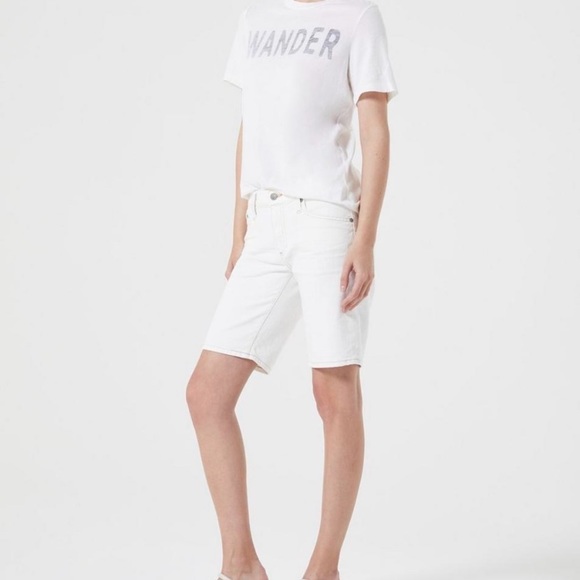 Ag Adriano Goldschmied Pants - Ag Adriano Goldschmied White The Nikki Relaxed Shorts